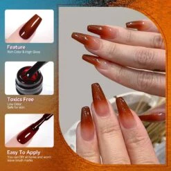 6 Colors Amber Glow Jelly Gel Polish Set 7ml -Born Pretty Salon 59969 ZI 4
