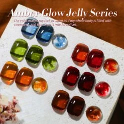6 Colors Amber Glow Jelly Gel Polish Set 7ml -Born Pretty Salon 59969 ZI 6
