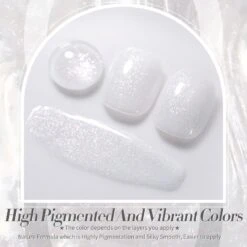 White Jelly Gel Polish #19 Moonlight Milk 15ml -Born Pretty Salon 59971 ZI 1