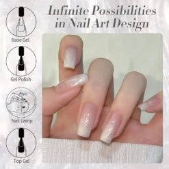 White Jelly Gel Polish #19 Moonlight Milk 15ml -Born Pretty Salon 59971 ZI 6