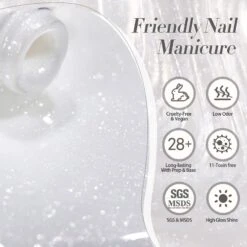 White Jelly Gel Polish #19 Moonlight Milk 15ml -Born Pretty Salon 59971 ZI 7