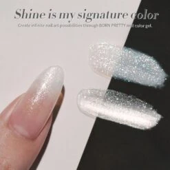 White Jelly Gel Polish #19 Moonlight Milk 15ml -Born Pretty Salon 59971 ZI 8