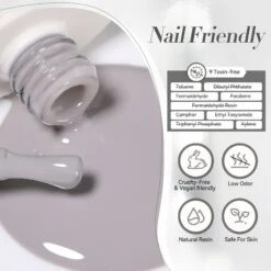 Milky Jelly Gel Polish #20 Arctic Grey 15ml -Born Pretty Salon 59972 ZI 4