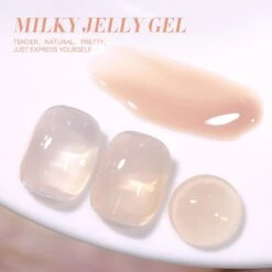 Nude Silk Peach Milky Jelly Gel Polish #21 15ml -Born Pretty Salon 59973 ZI 5 746ba875 92ae 45cf a44b 9da80d4a6013