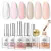 6 Colors 8 In 1 Builder Gel Polish Set 7ml