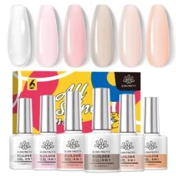6 Colors 8 In 1 Builder Gel Polish Set 7ml -Born Pretty Salon 59998 ZHU 2