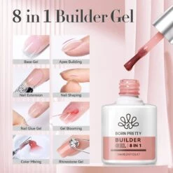 6 Colors 8 In 1 Builder Gel Polish Set 7ml -Born Pretty Salon 59998 ZI 2