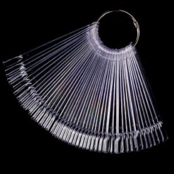 50pcs Clear Color Card False Nail Tips