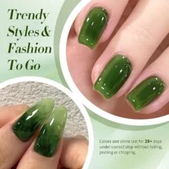Green Milky Jelly Gel #22 Jade Pine 15ml -Born Pretty Salon 60017 ZI 3 2a4180a4 0732 4d0c 97c2 953dbb1deb0b