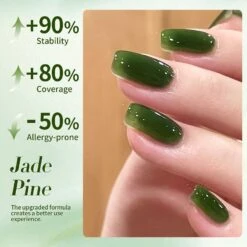Green Milky Jelly Gel #22 Jade Pine 15ml -Born Pretty Salon 60017 ZI 4 1ed2b3d8 5bcc 4911 8ffe 217ea1fd2804