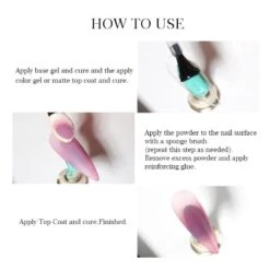 No Brand 9 Colors Solid Powder #01 -Born Pretty Salon 60059 ZI 6