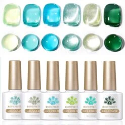 6 Colors Mint Manbo Gel Polish Set 01 10ml