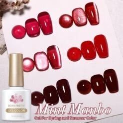 6 Colors Red Gel Polish Set 02 10ml -Born Pretty Salon 60079 2c