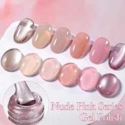6 Colors Nude Pink Gel Polish Set 04 10ml -Born Pretty Salon 60079 4f