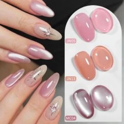 6 Colors Nude Pink Gel Polish Set 04 10ml -Born Pretty Salon 60079 4n
