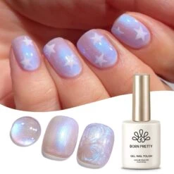 BORN PRETTY Blue Auroras Thread Swirl Gel Polish 15ml