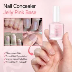 2pcs Set Base & Top Nail Polish 10ml -Born Pretty Salon 60167 ZI 2