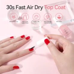 2pcs Set Base & Top Nail Polish 10ml -Born Pretty Salon 60167 ZI 3