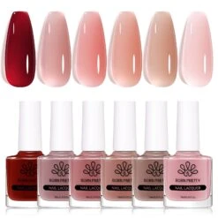 6 Colors BORN PRETTY Jelly Nail Polish Set A 10ml