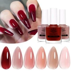 6 Colors BORN PRETTY Jelly Nail Polish Set A 10ml -Born Pretty Salon 60173 ZHU 4