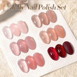 6 Colors BORN PRETTY Jelly Nail Polish Set A 10ml -Born Pretty Salon 60173 ZI 5