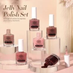 6 Colors BORN PRETTY Jelly Nail Polish Set A 10ml -Born Pretty Salon 60173 ZI 8