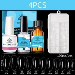 4pcs Set Nail Tips Set With Glue -Born Pretty Salon 60182 SXA 7 7c06d40b 99c5 4928 841a 9eea6d1609a4