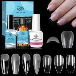 4pcs Set Nail Tips Set With Glue -Born Pretty Salon 60182 Z 6 496955e6 094c 4448 83d6 24d08f0262e5