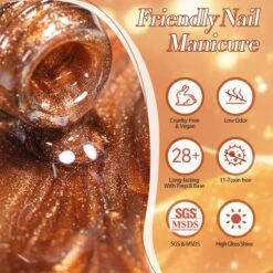 Gold Cat Magnetic Gel Polish GC05 Classic Poetry 10ml -Born Pretty Salon 60203 5 ZI 3