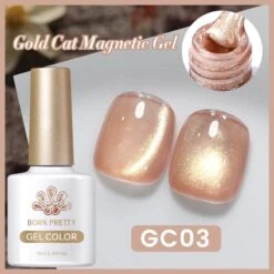 5 Colors Gold Cat Magnetic Gel 10ml With Magnetic Stick 23 5 Colors Gold Cat Magnetic Gel 10ml With Magnetic Stick -Born Pretty Salon 60203 SXA 3 bf878934 ce2f 48f0 b555 170148f10987