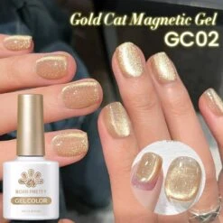 Gold Cat Magnetic Gel Polish GC04 Classic Poetry 10ml -Born Pretty Salon 60203 ZIC 5