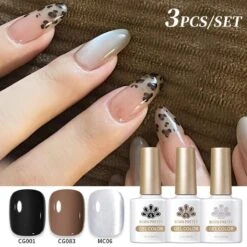 3pcs Set Leopard Manicure Autumn Nail Gel 10ml -Born Pretty Salon 60204 SX 2 025df123 7e9c 4a52 81ac 2c16fbbc996c