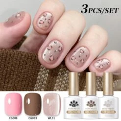 3pcs Set Leopard Manicure Autumn Nail Gel 10ml -Born Pretty Salon 60204 SX 4 ed4fc2d4 db99 4e71 9c96 2cb498a3aaaa
