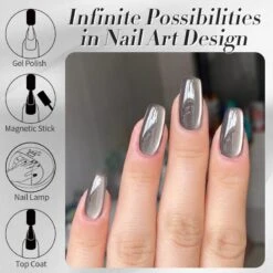 Water Light Cat Magnetic Gel Polish MY78 Smoky Aash 10ml -Born Pretty Salon 60216 1 ZI 6