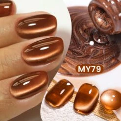 Water Light Cat Magnetic Gel Polish MY79 Caramel 10ml -Born Pretty Salon 60216 2 ZHU 2