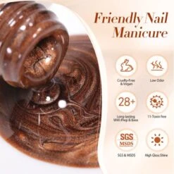 Water Light Cat Magnetic Gel Polish MY79 Caramel 10ml -Born Pretty Salon 60216 2 ZI 4