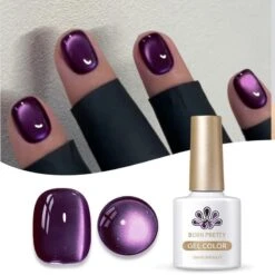Water Light Cat Magnetic Gel Polish MY81 Purple Mystery 10ml