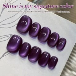 Water Light Cat Magnetic Gel Polish MY81 Purple Mystery 10ml -Born Pretty Salon 60216 4 ZI 3