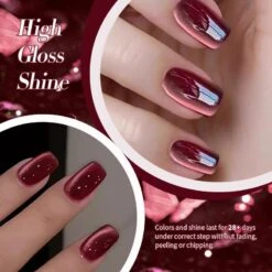 Water Light Cat Magnetic Gel Polish MY82 Berry Red 10ml -Born Pretty Salon 60216 5 ZI 5