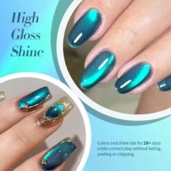 Water Light Cat Magnetic Gel Polish MY83 Sea Blue 10ml -Born Pretty Salon 60216 6 ZI 5
