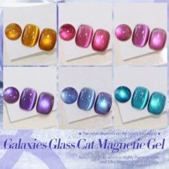 6 Colors Galaxies Glass Cat Magnetic Gel Polish Set 7ml -Born Pretty Salon 60235 ZI 1 8a966429 d2e0 402f 8a43 ffd6e86d9222