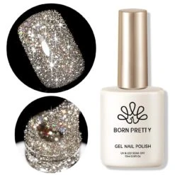 BORN PRETTY Gold Flash Reflective Glitter Gel Polish 15ml -Born Pretty Salon 60237 ZHU 4