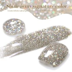 BORN PRETTY Gold Flash Reflective Glitter Gel Polish 15ml -Born Pretty Salon 60237 ZI 8