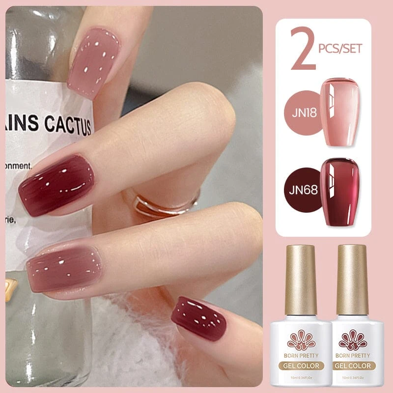 2 Colors Set #14 Jelly Nude Gel 10ml 1 2 Colors Set #14 Jelly Nude Gel 10ml