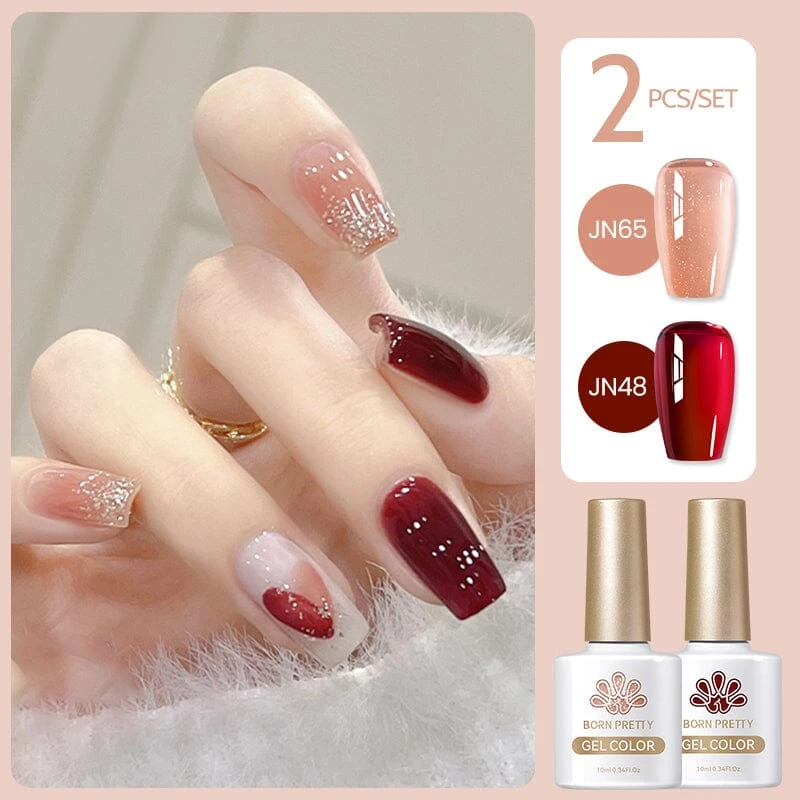 2 Colors Set #24 Jelly Nude Gel 10ml 1 2 Colors Set #24 Jelly Nude Gel 10ml