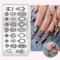 CHURCH WINDOW-N12 Nail Stamping Plate