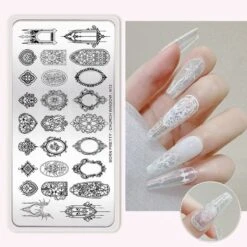 CHURCH WINDOW-N12 Nail Stamping Plate 8 CHURCH WINDOW-N12 Nail Stamping Plate -Born Pretty Salon 60276 1 zhu 3 2d2e504d 313e 436e a4db 6ac0ca288caa