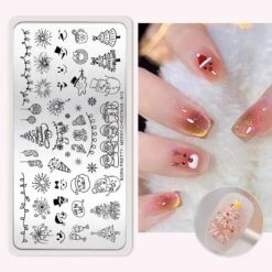 MERRY CHRISTMAS-N13 Nail Stamping Plate