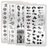 Animal Flowers Design Nail Stamping Plates N12 N13 N14 N15