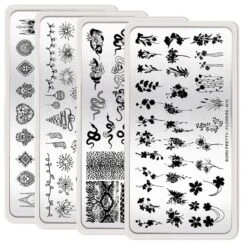 Animal Flowers Design Nail Stamping Plates N12 N13 N14 N15